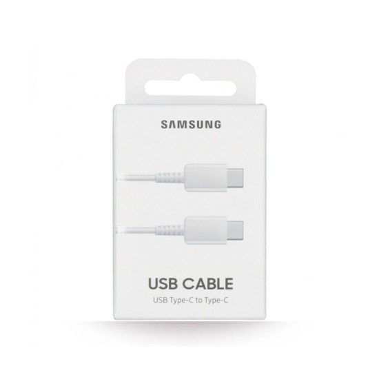 CABO DE CARREGAMENTO SAMSUNG TIPO-C A TIPO-C 3A/1M BRANCO